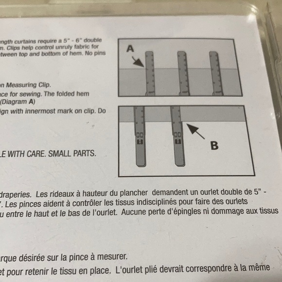 NWT 9 ct, Measuring Clips for Hems by Dritz - Picture 7 of 10